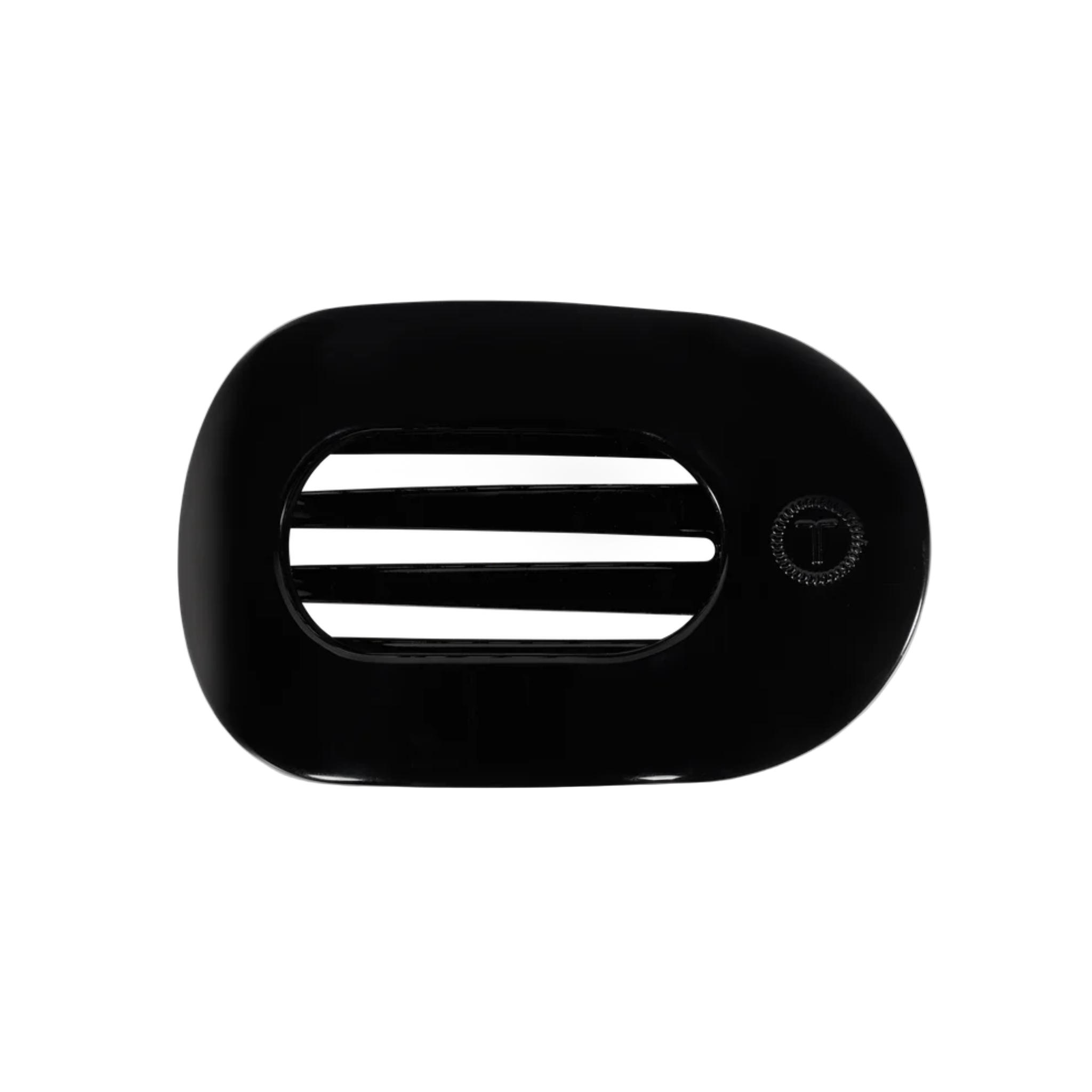 Jet Black Medium Flat Round Clip