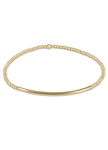 Classic Gold 2mm Bead Bracelet - Bliss Bar Gold