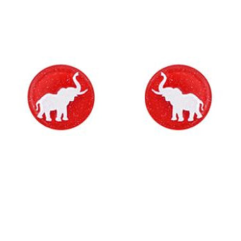Alabama Elephant Stud Earrings