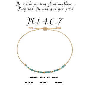 Philippians 4:6-7 Bracelet