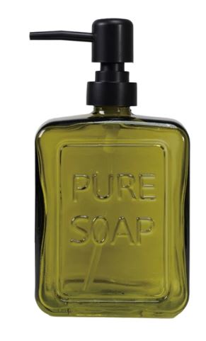 Pressed Glass Soap Dispenser