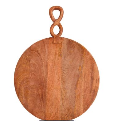 Large Twisted Handle Round Board