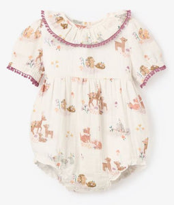Forest Family Organic Muslin Bubble Romper