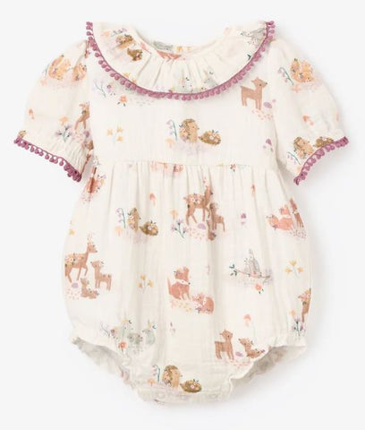 Forest Family Organic Muslin Bubble Romper