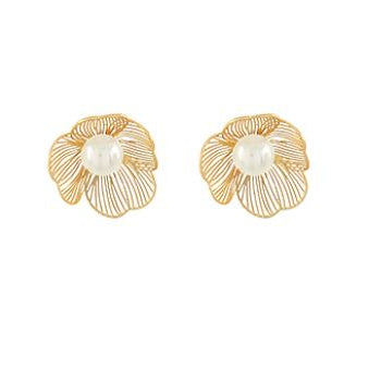 Filigree Pearl Studs