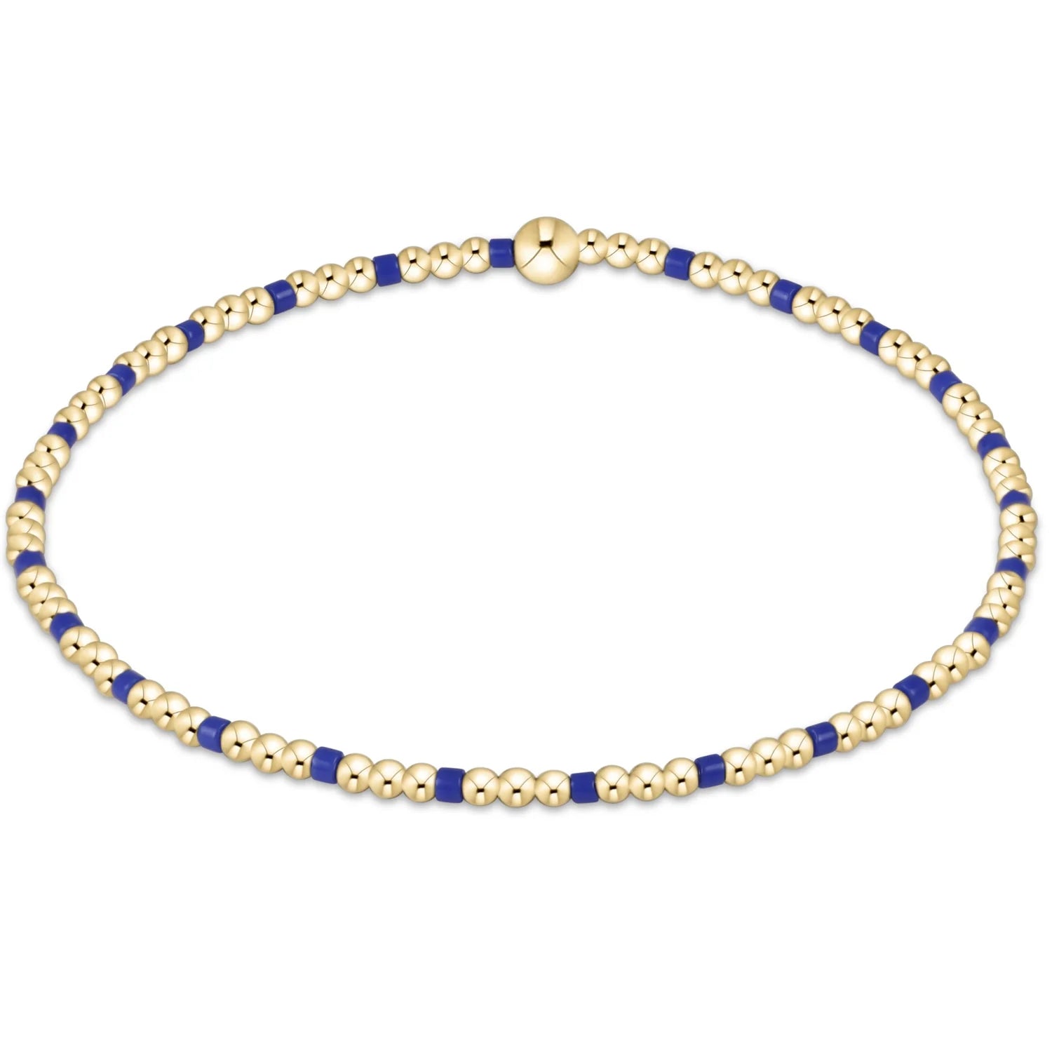 Gameday Hope Sincerity 2mm Bead Bracelet - Blue