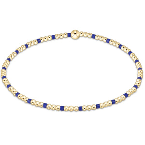 Gameday Hope Sincerity 2mm Bead Bracelet - Blue