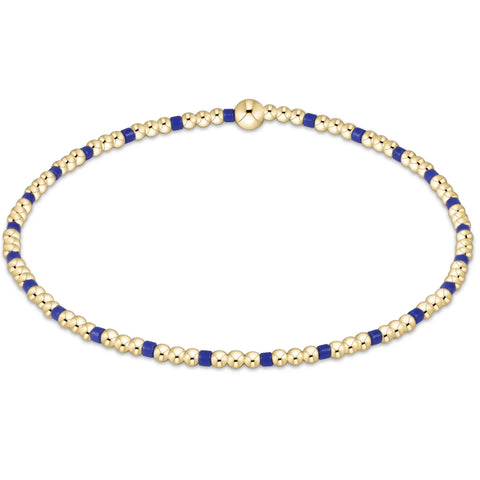 Gameday Hope Sincerity 2mm Bead Bracelet - Blue