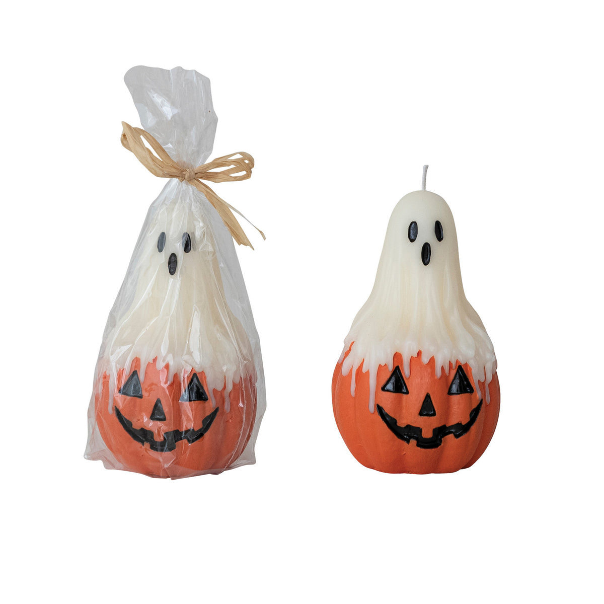 Ghost Jack-O-Lantern Candle