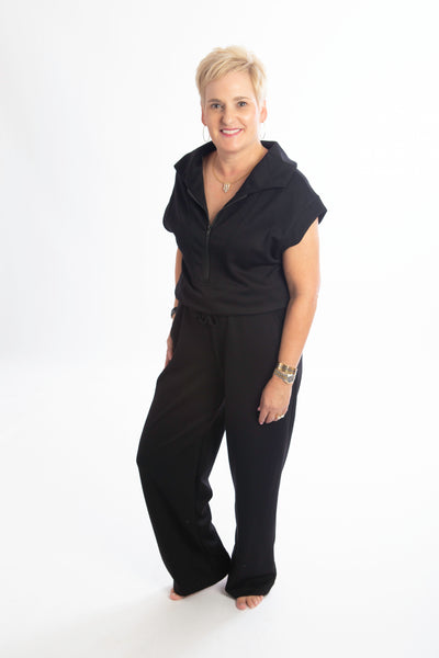 Scuba Half Zip Jumpsuit