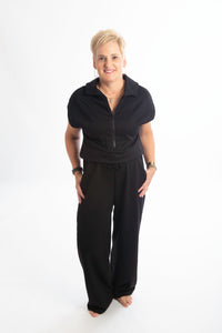 Scuba Half Zip Jumpsuit