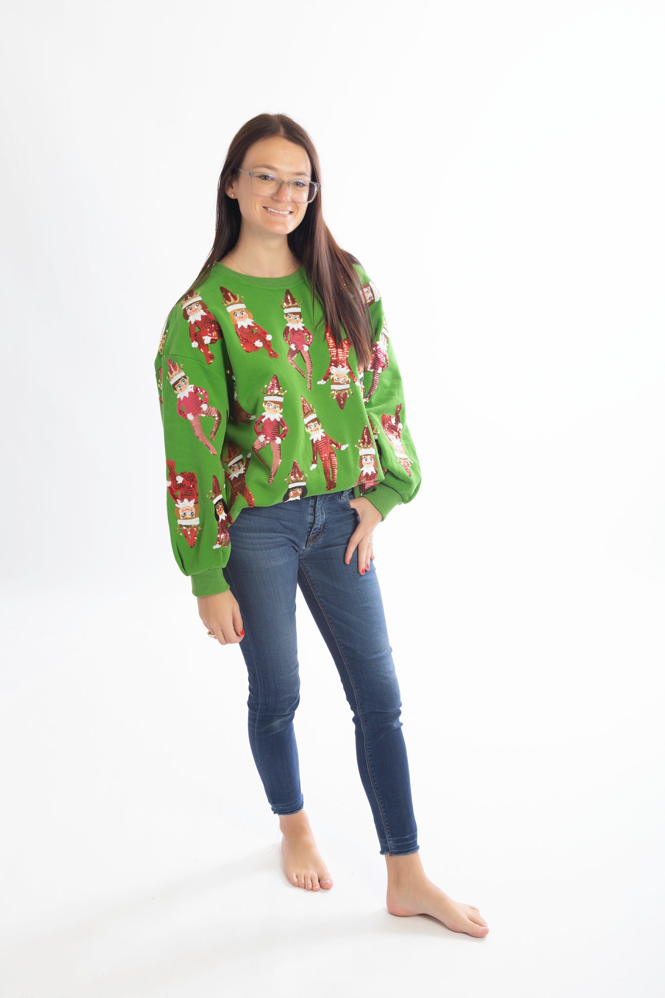 Green Elf On The Shelf Sweatshirt