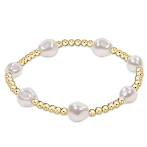 Admire Pearl Gold Bead Bracelet