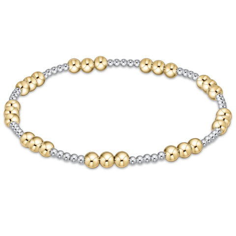 Classic Joy 4mm Mixed Metal Bracelet