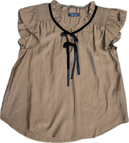 Bambi Brown Tie Top