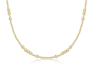 17" Choker Hope Unwritten -  4mm Gold