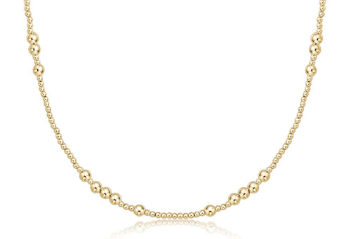 17" Choker Hope Unwritten -  4mm Gold