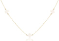 17" Simplicity Gold Cross Off White