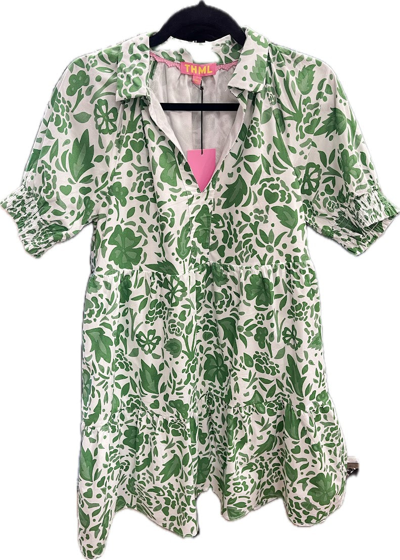 Jillian Green Floral Dress