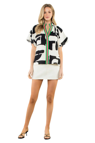 Kylie Print Top