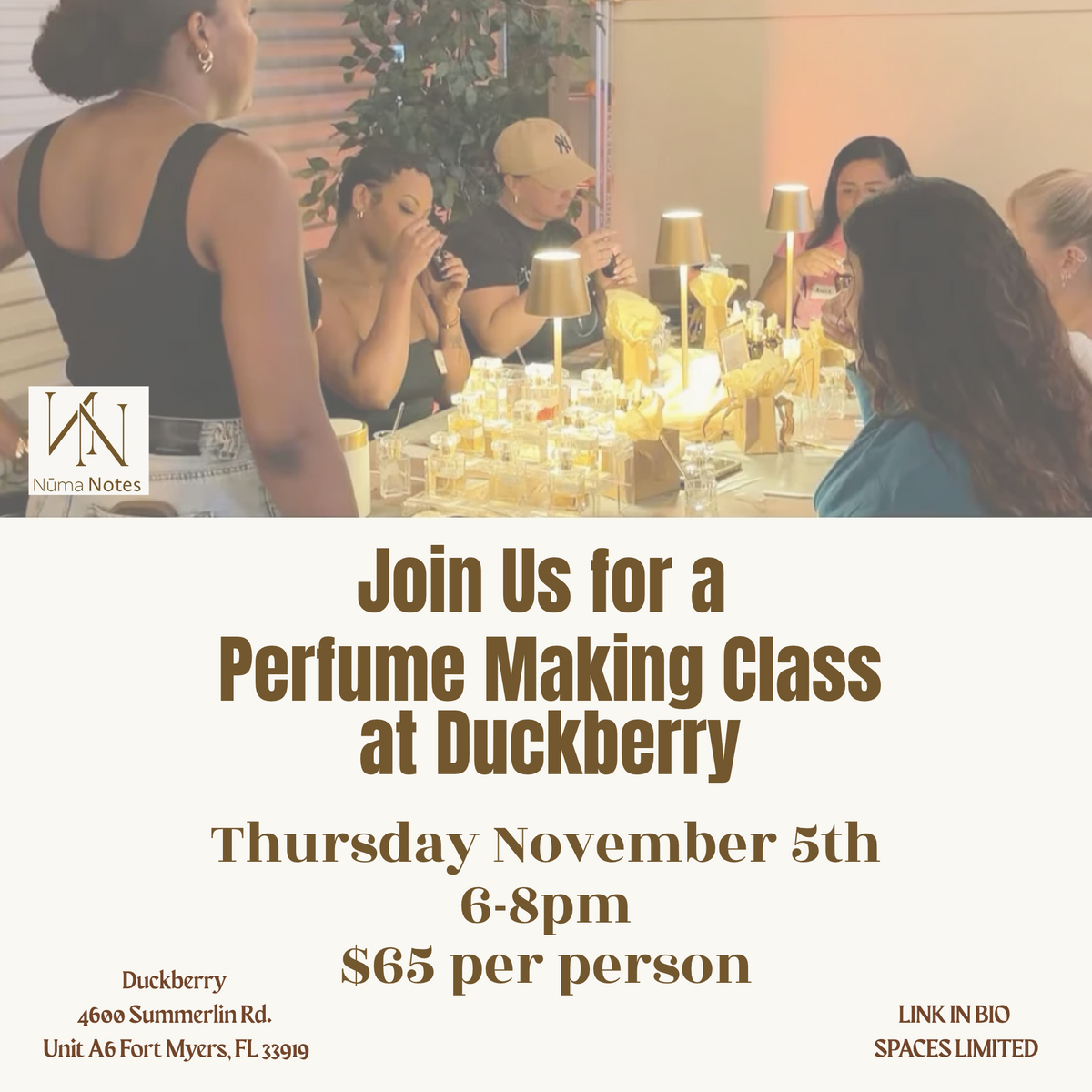 Perfume Making Class November 5th