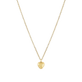 16" Necklace - Love Plush Gold Charm
