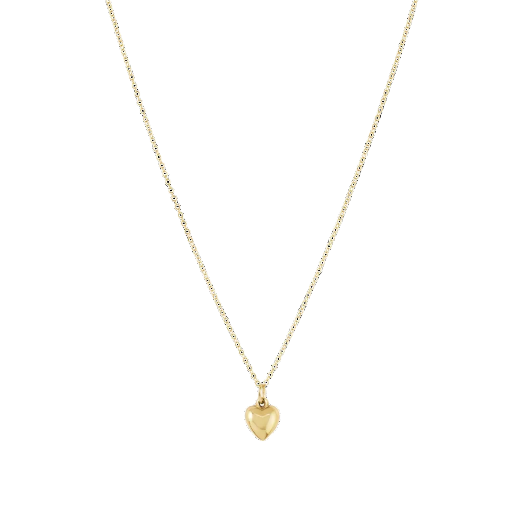 16" Necklace Gold - Love Plush Small Gold Charm