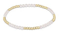 Classic Blissful Pattern 2.5mm Bead Bracelet - 3mm pearl