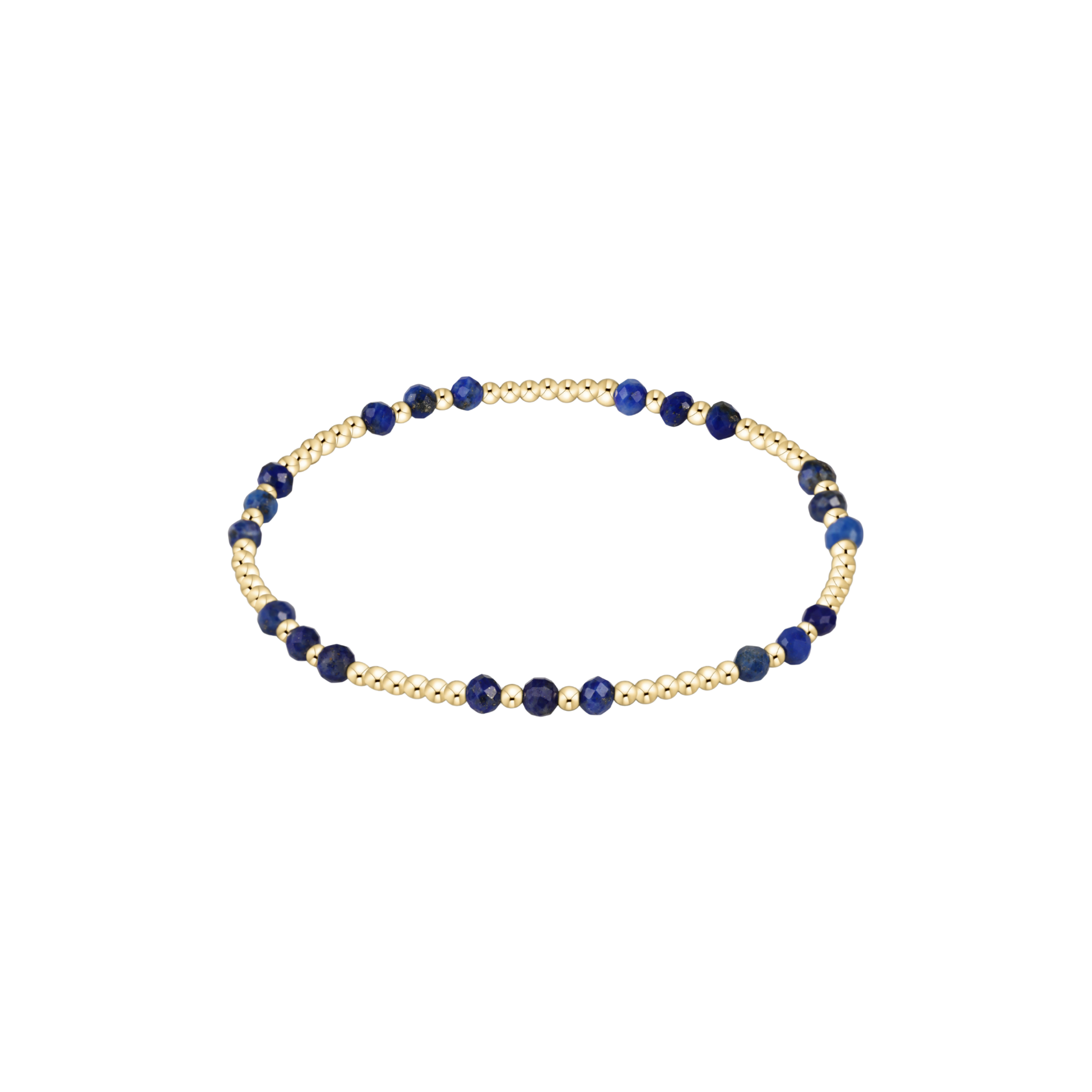 Lapis Joy Pattern Bead Bracelet