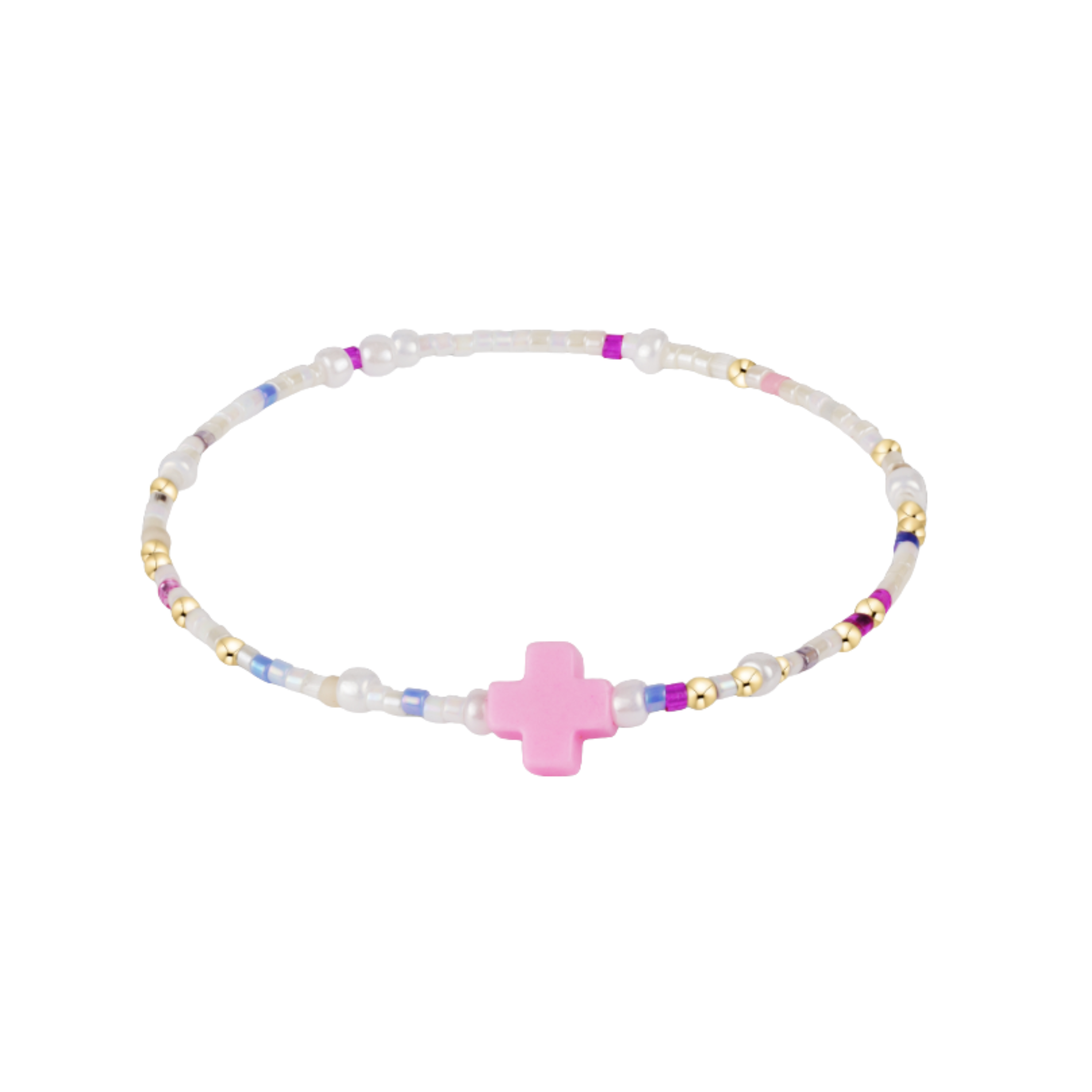EGirl Hope Unwritten Cross Sprinkles Bead Bracelet