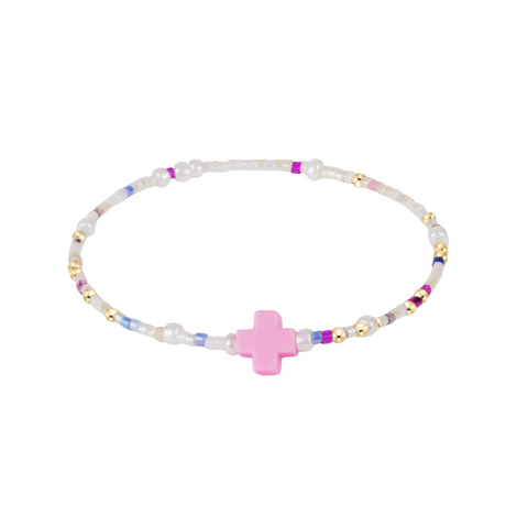 EGirl Hope Unwritten Cross Sprinkles Bead Bracelet