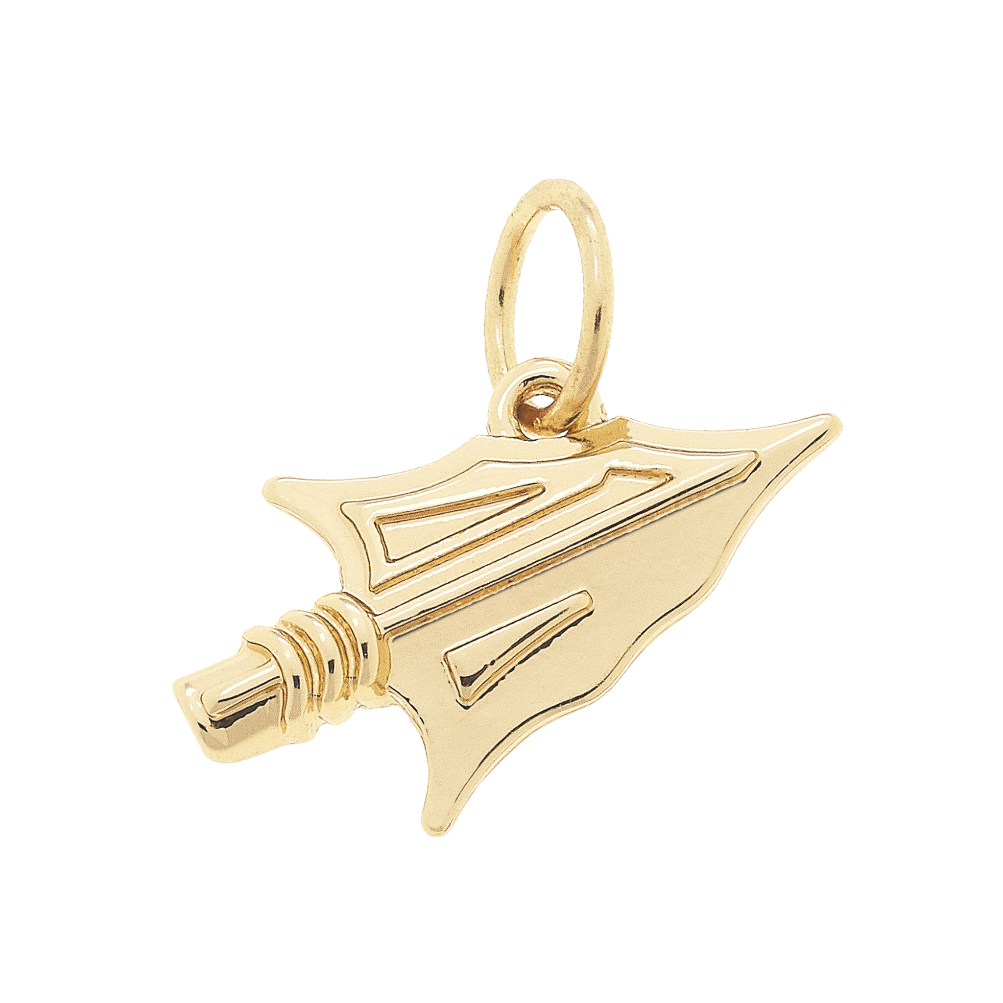 Florida State Arrow Charm in Shiny Gold