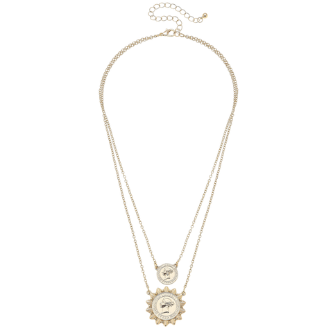 Sienna Coin Layered Necklace
