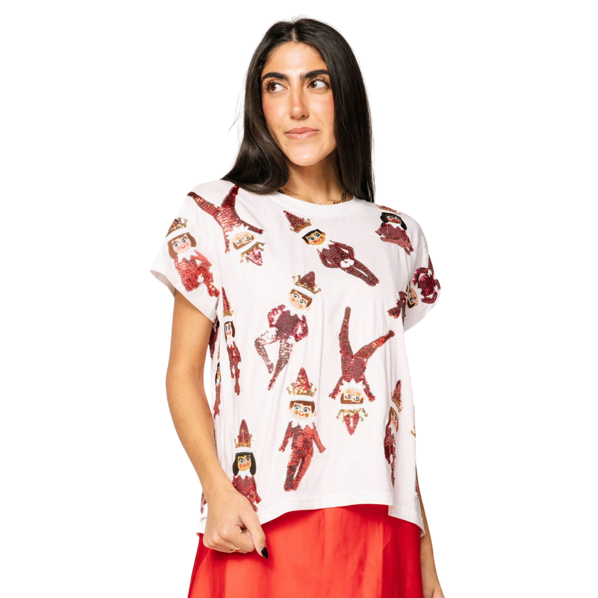 Elf on the Shelf Sequin Tee