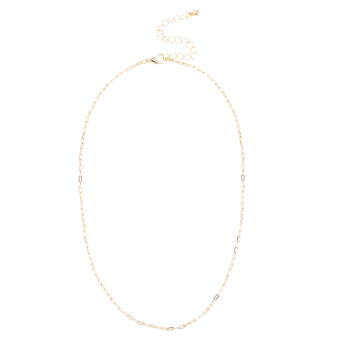 Natalia Micro Paperclip Chain Necklace