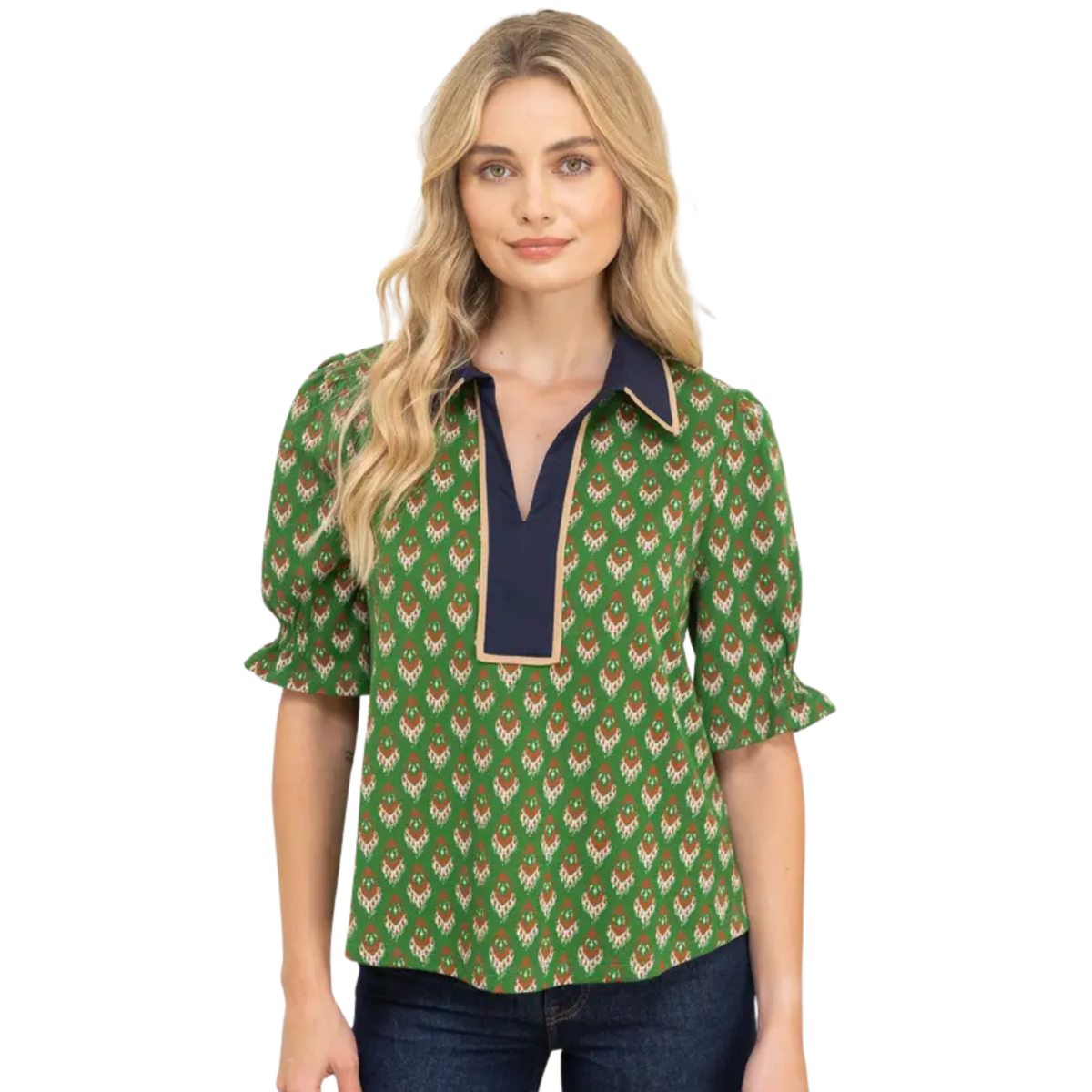 Elisabeth Collar Retro Knit Top