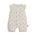 Floral Organic Cotton Magnetic Romper