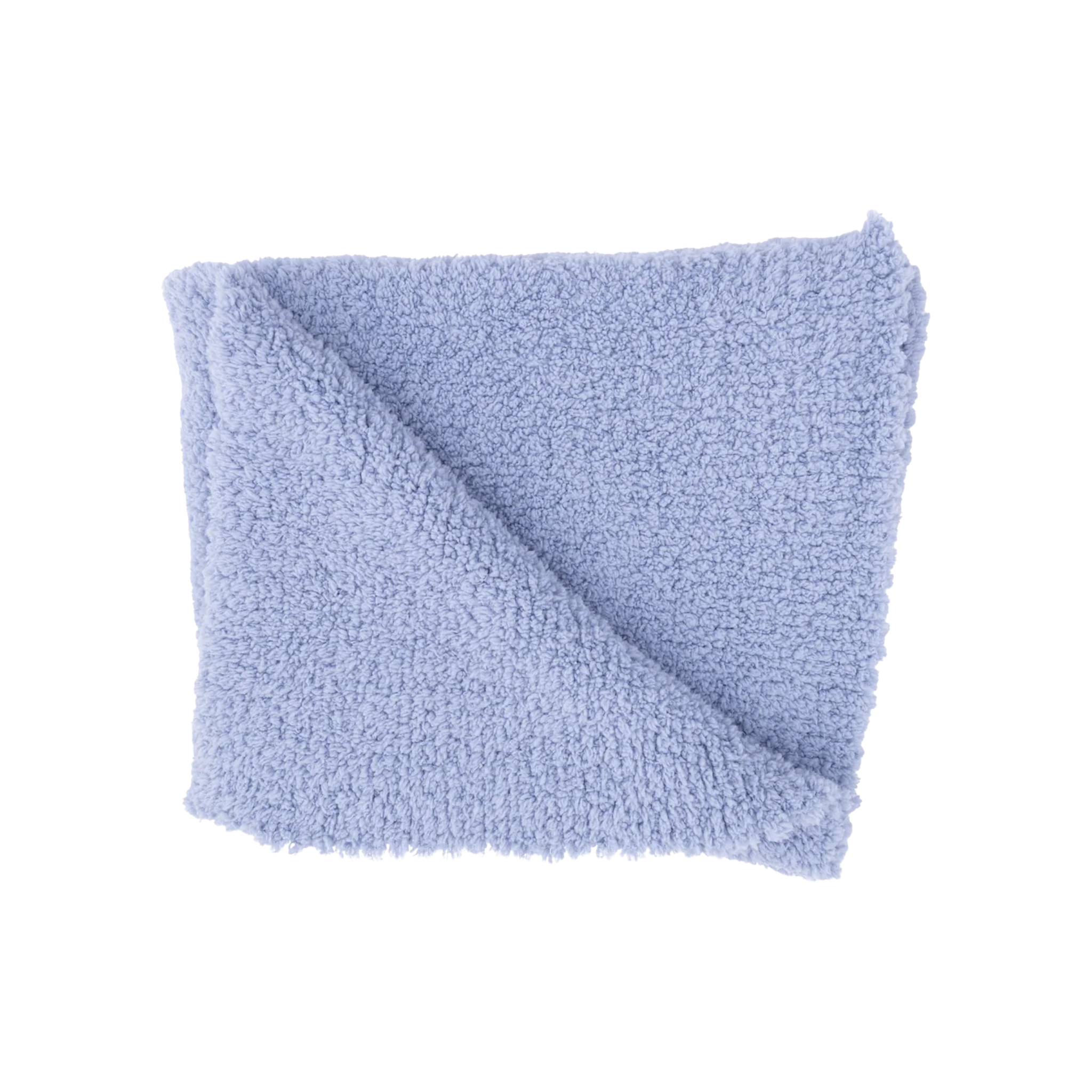 Chenille Stroller Blanket - Dusty Blue