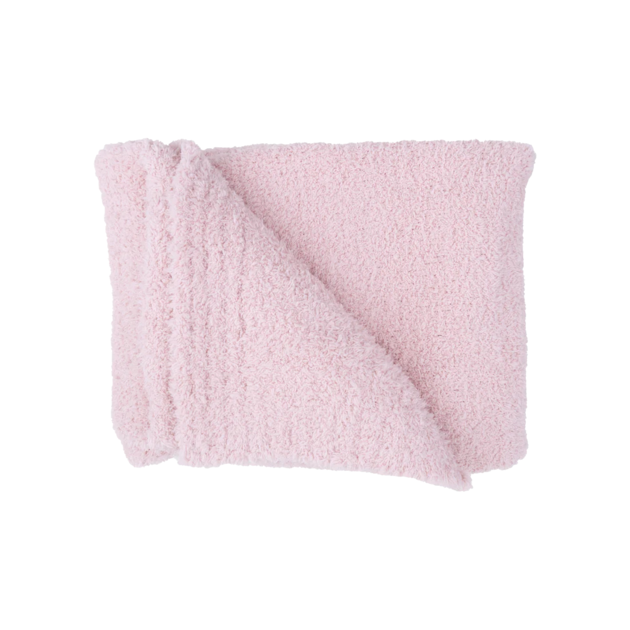 Chenille Stroller Blanket - Blush