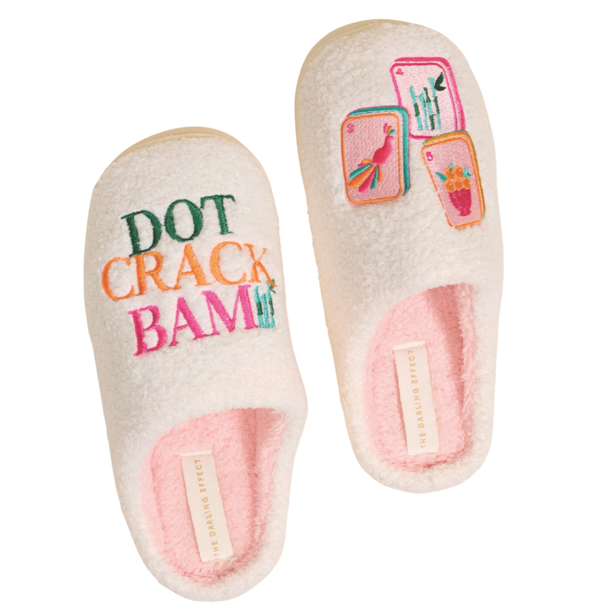 Fuzzy Slippers - Dot Crack Bam