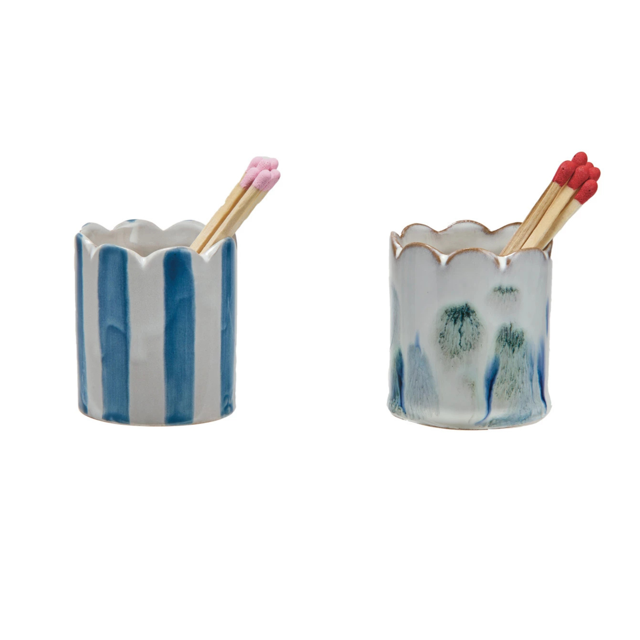 Stoneware Matchstick Holders