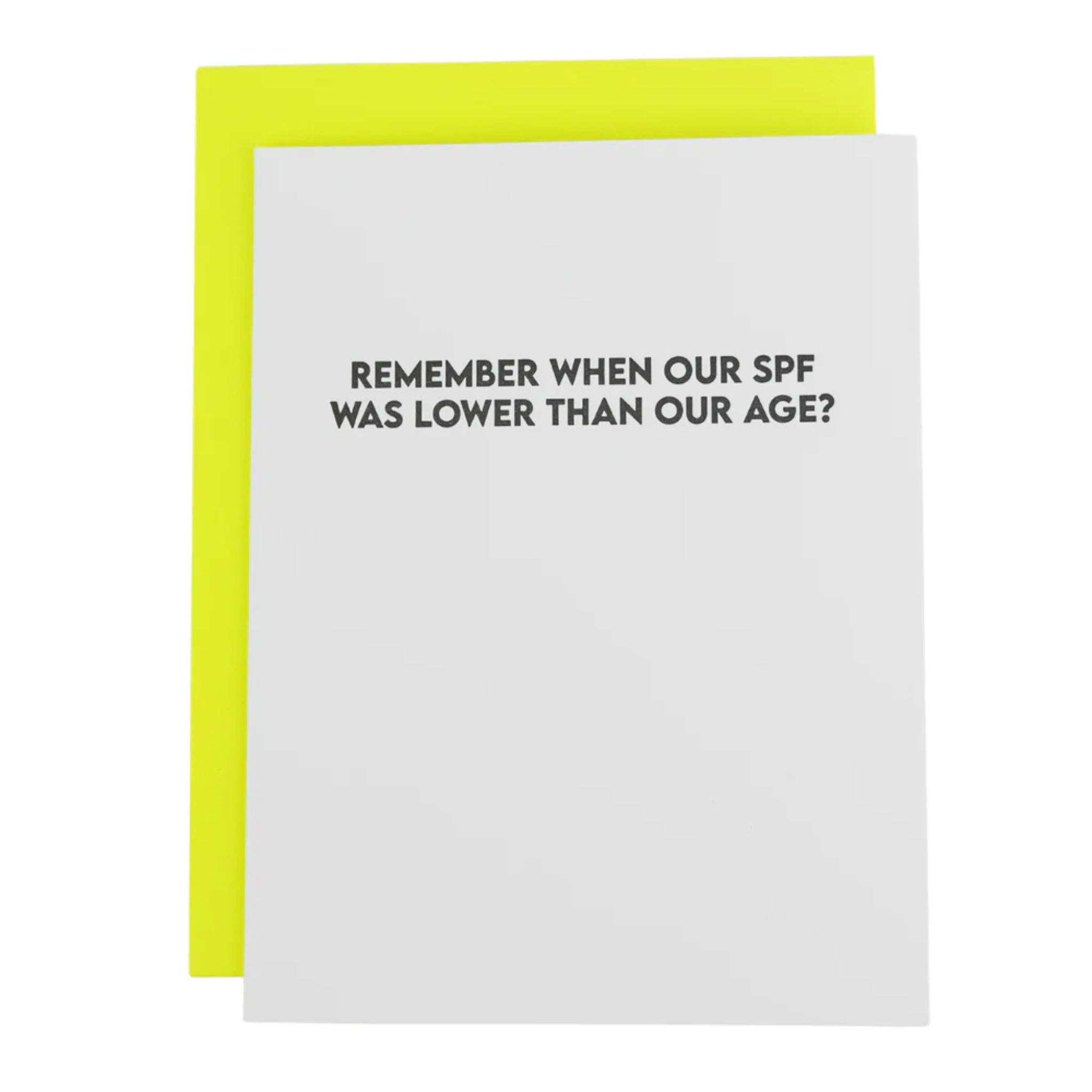 SPF Age Card