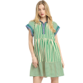 Maeve Striped VNeck Dress