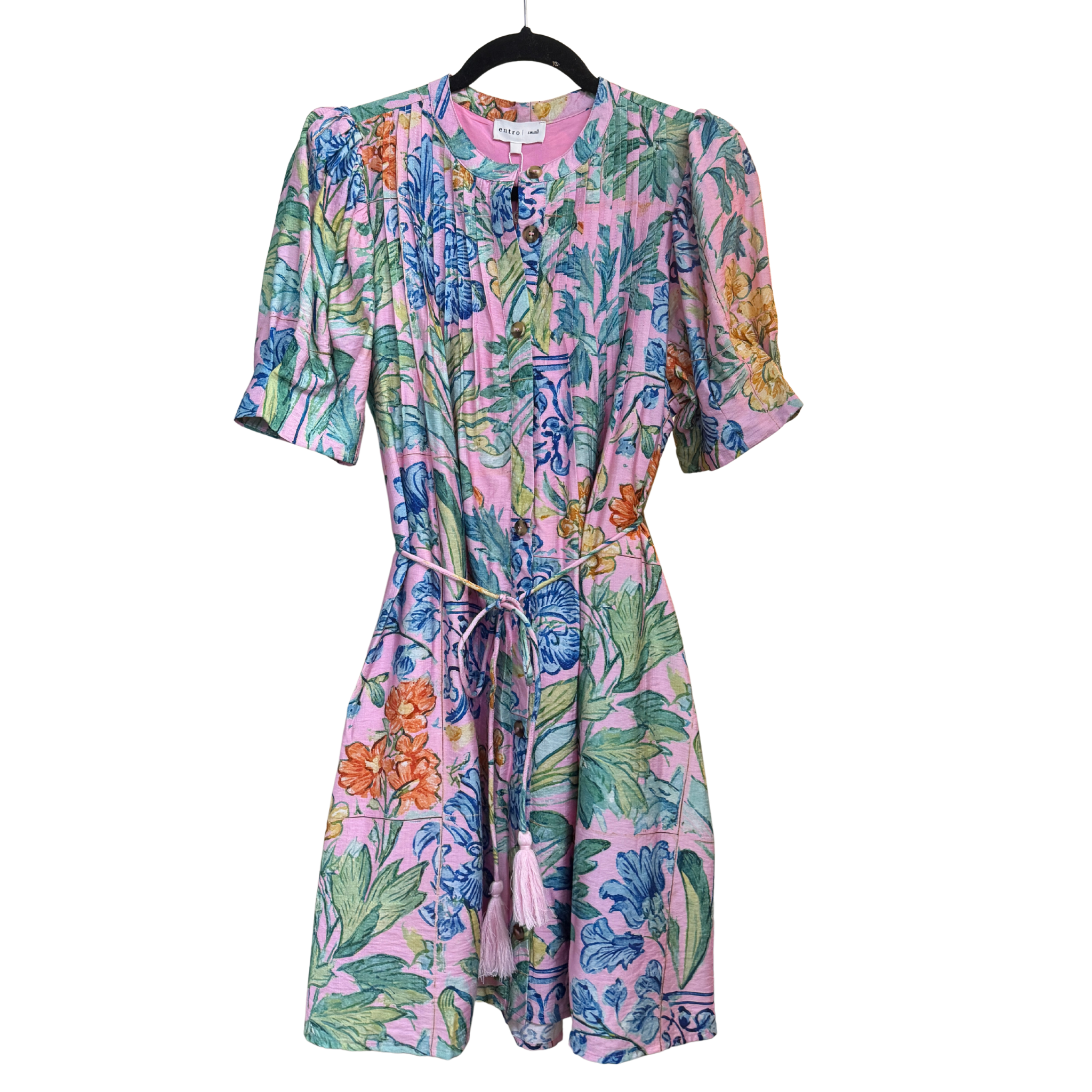 Clara Pink Pattern Dress