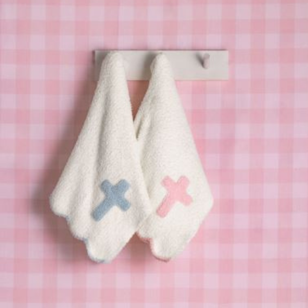 Colored Cross Chenille Blanket