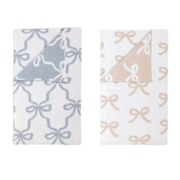 Bow Chenille Blanket