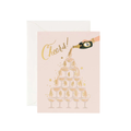 Champagne Tower Cheers Card