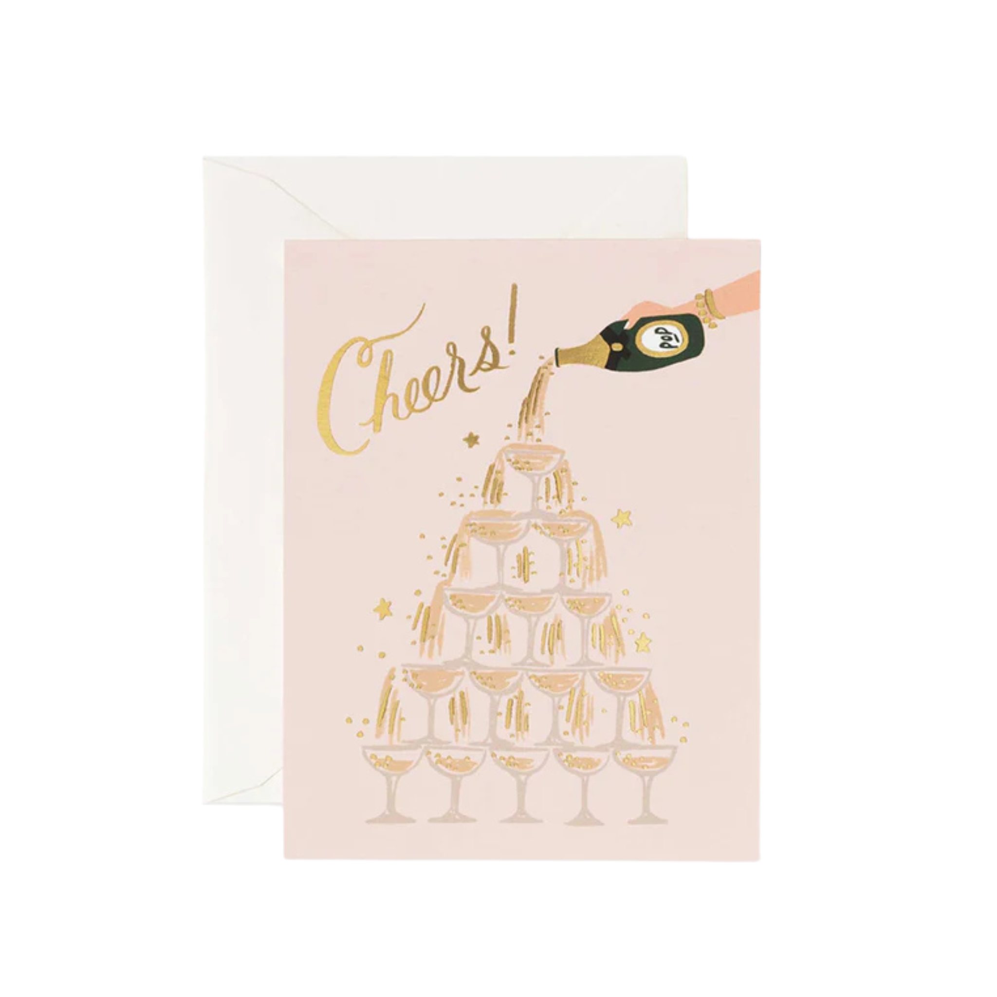 Champagne Tower Cheers Card
