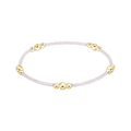 Hope Purpose Gold Bracelet- Silky White