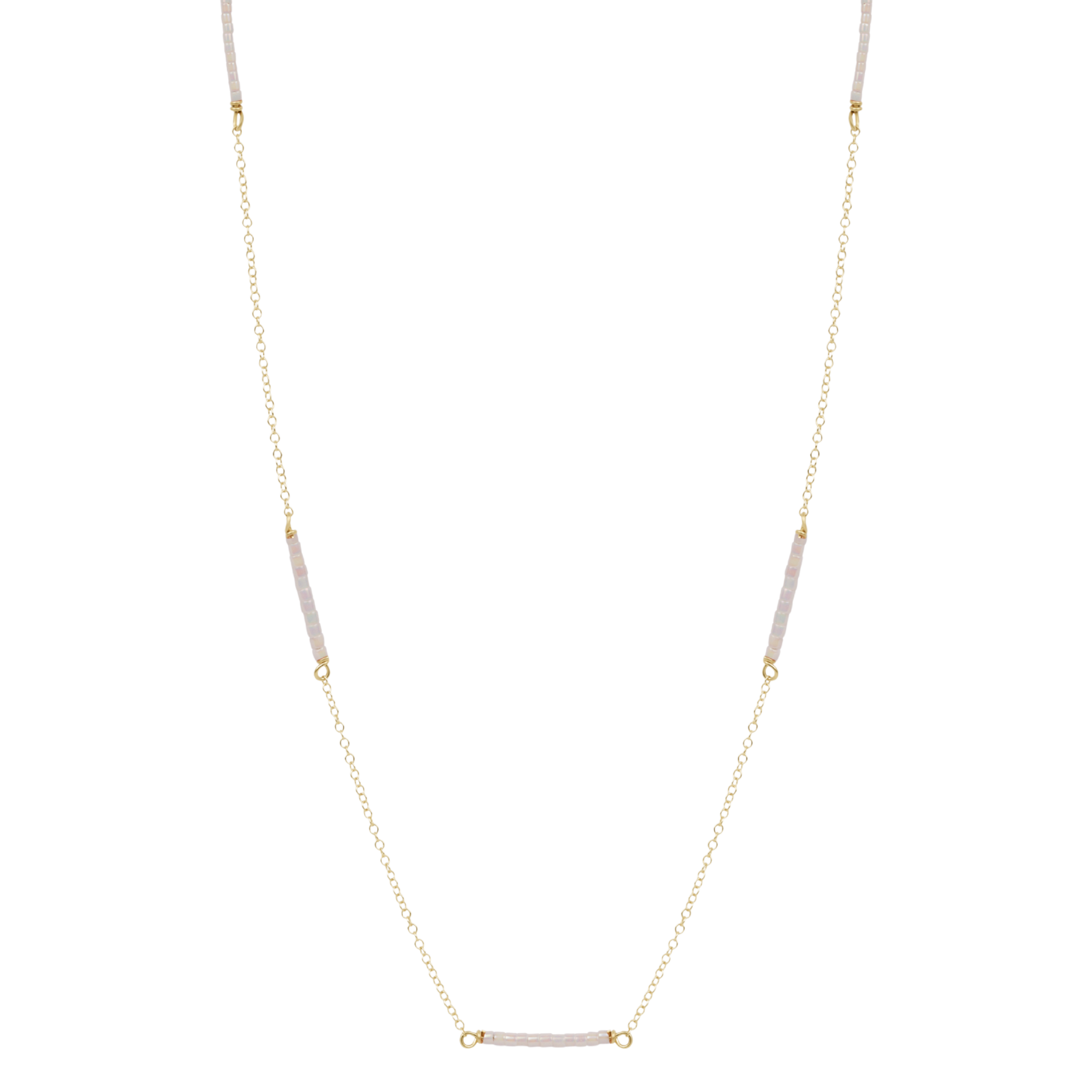15" Choker Simplicity Chain Gold- Hope Bliss Silky White